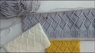 Шикарный узор "Ромбы" для свитера и кардигана