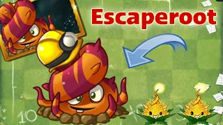 Escaperoot một mình solo đánh 3 map penny'pursuit - PVZ2 MK