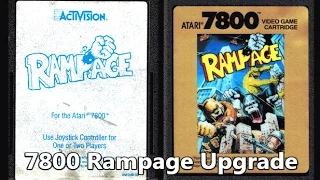 Rampage Atari 7800 Comparison Original vs KevinMos3 Graphical Update The No Swear Gamer