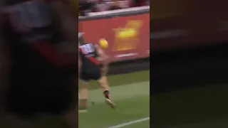 HURLEY THROWS DANGERFIELD INTO THE FENCE!!! Essendon vs Geelong best tackling!!