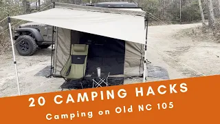 20 Car Camping Tips 5 days camping on Old NC 105