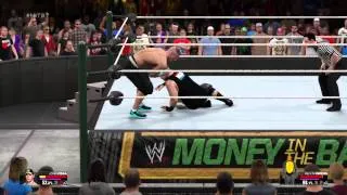 WWE 2K15 Money In The Bank 2015 Simulation - Kevin Owens Vs John Cena