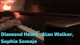 Diamond Heart - Alan Walker, Sophia Somajo Piano Cover