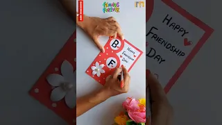 Happy Friendship day card making 2023 😍 / last minute Friendship day card / #shorts