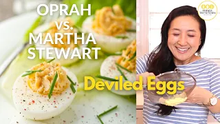 Celebrity Recipe Battle: Oprah vs. Martha Stewart Deviled Eggs