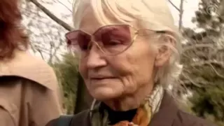 Interview of Margot Honecker in Chile. Wife of the dictator of the GDR.