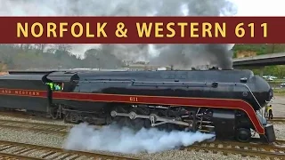 Norfolk & Western 611: Slipping in Asheville