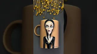 Morticia Addams #clayart #sculptingclay #theaddamsfamily #claytutorial #sculpture