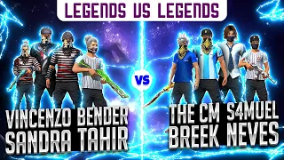 Vincenzo + Tahir Vs  The CM squad 🔥 | Free Fire Best Clash Squad Match b/w Legends -Nonstop Gaming