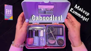 ASMR Caboodle Rummage! (No talking) Makeup organization & rummaging/plastic case clicking & lids.