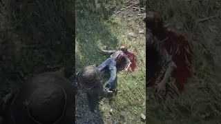 RDR2 - Arthur Gave Whiskey Instead of Health Cure To This Poor Soul #shorts #rdr2 #gaming