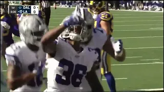 Tony Pollard First Career NFL TD Preseason // Dallas Cowboys vs. LA Rams