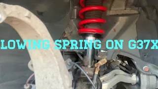 How to install g37x lowering springs (front only)