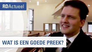 Predikant over zijn werk op zondag: de preek - RD