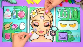 DIY DOLL MAKEUP 💄 & SKIN CARE + Printables | Paper Doll Book