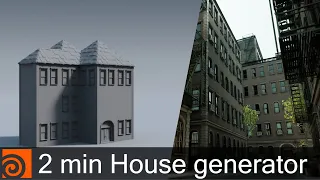 2 minute House Generator || Houdini Tutorial