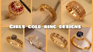 gold ring designs for girls