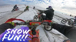 Dirt Bikes On Snow - Angry People Of Russia! 2019