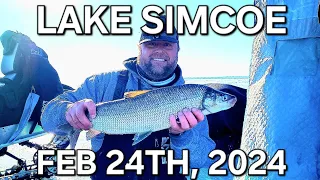 LAKE SIMCOE February 24th, 2024! (Cold Temps, and Pressure Cracks)