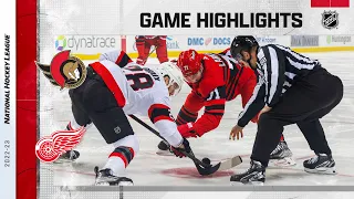 Senators @ Red Wings 12/31 | NHL Highlights 2022