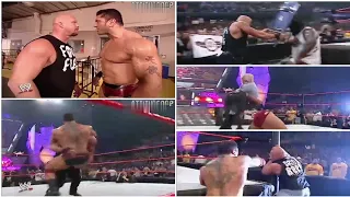 Goldberg come and destroy Batista save Stone cold