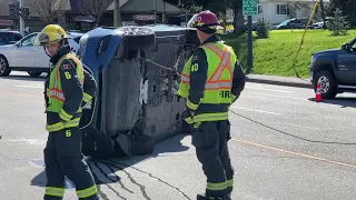 Multivehicle crash rollover E. Columbia St New Westminster BC