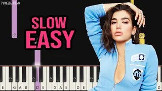 Dua Lipa - Dance The Night (From Barbie The Album) | SLOW EASY Piano Tutorial by Pianella Piano