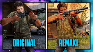 The Last of Us Remake VS Remaster - Gameplay Comparison