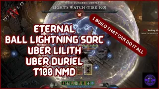 ETERNAL BALL LIGHTNING SORC 1 BUILD THAT CAN DO IT ALL - DIABLO 4 ETERNAL