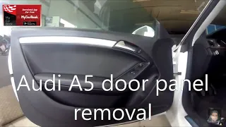 Audi A5  door panel removal