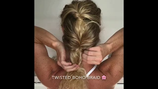 Braided boho hairstyle - Easy hairstyle Tutorial!