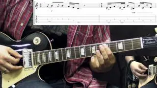 Led Zeppelin - The Ocean - Rhythm Guitar Rock Lesson (w/Tabs)