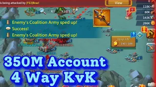 Let's Build A Rally Trap! 350M Account 4 Way KvK Lords Mobile