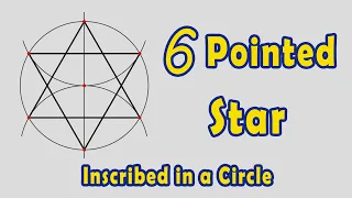 Draw a Six Pointed Star Inscribed in a Circle