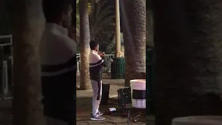 Passionate street performer -Santa Monica Pier