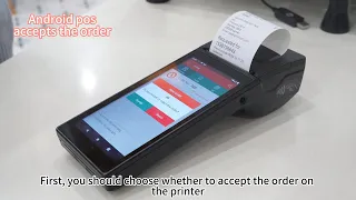 Android pos printer for restaurant online order tickets management & printing