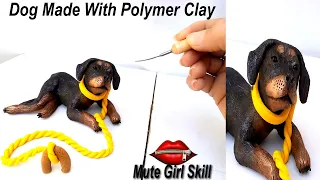 How To Make a Dog With Clay | clay artwork | clay art | arts and crafts | How To Make Dog With Clay