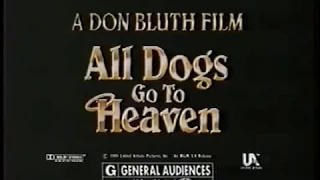 All Dogs Go to Heaven Movie TV Spot!