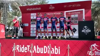 2016 Abu Dhabi tour -  Minsk Cycling Club at Stage 3 sign-in