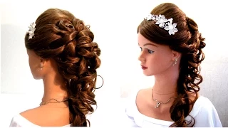 Прическа на выпускной,свадебная прическа. Wedding prom hairstyle