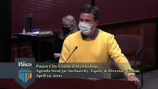 Pasco City Council Workshop, April 12, 2021