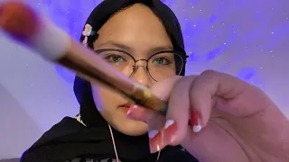 ASMR Doing Your Makeup Party Roleplay ( Layered/Mouth Sound/Whispering ) Semi Fast ASMR INDONESIA