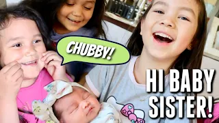 Meeting her 3 Big Sisters for the First Time! - itsjudyslife