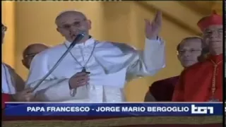 Papa Francesco: le prime parole in Piazza San Pietro (The first words of the new Pope) 13/03/2013