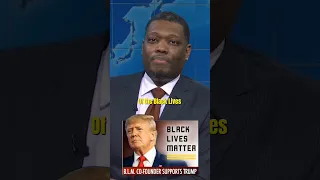 "B.L.M CO-FOUNDER SUPPORTS TRUMP" 😂 MICHAEL CHE #shorts