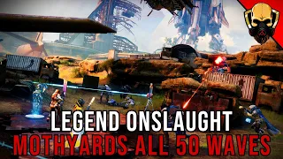 Legend Onslaught Mothyards | All 50 Waves + Boss | Destiny 2