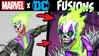 What if MARVEL & DC Characters Were Combined?! (Subscriber Art Redraw Stories & Speedpaint)