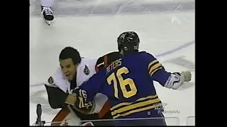 Ottawa Senators vs Buffalo Sabres Brawl 2007 Ray Emery vs Martin Biron / Andrew Peters