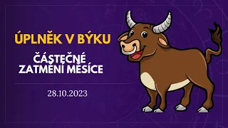 úplněk v Býku a částečné zatmění Měsíce