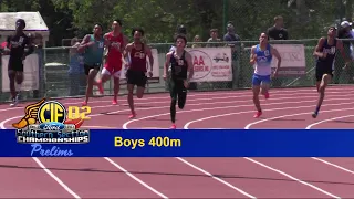 2023 TF - CIF-ss Prelims (D2) - 400 (Boys, all 5 heats)